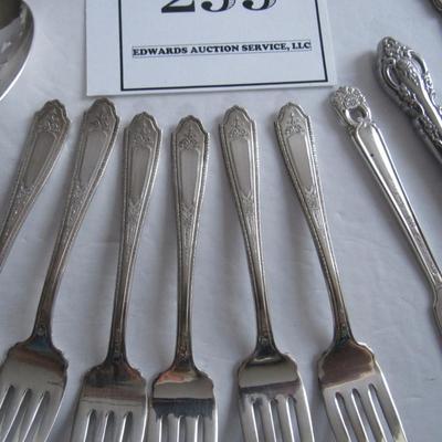 Vintage Silver Plate Lot, Some Serving Pieces, One Stranger