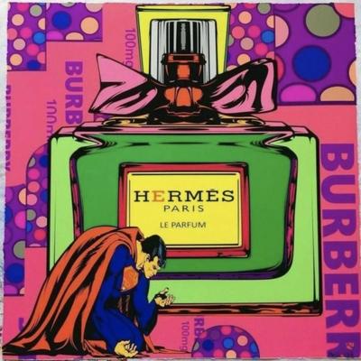 MR CLEVER - ART SUPER MAN KNEELING TO HERMES