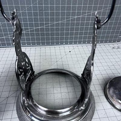 MERIDEN Silver Company 1868 Tippy Pitcher 