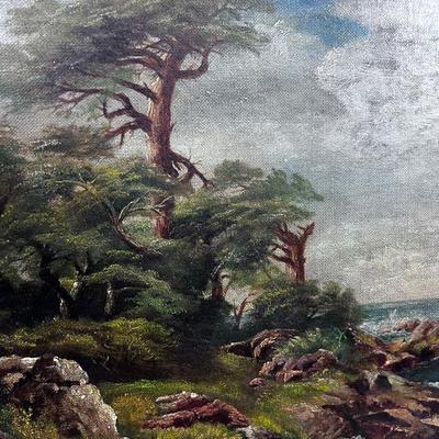 Landscape ANTIQUE Oil on Canvas