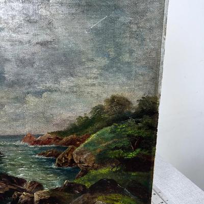 Landscape ANTIQUE Oil on Canvas