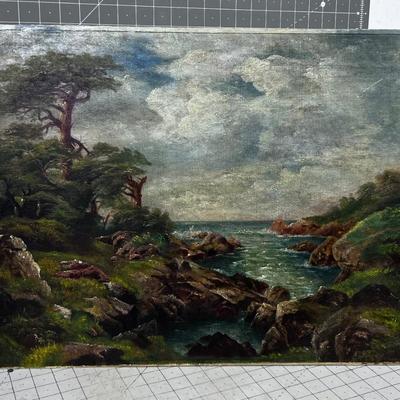 Landscape ANTIQUE Oil on Canvas