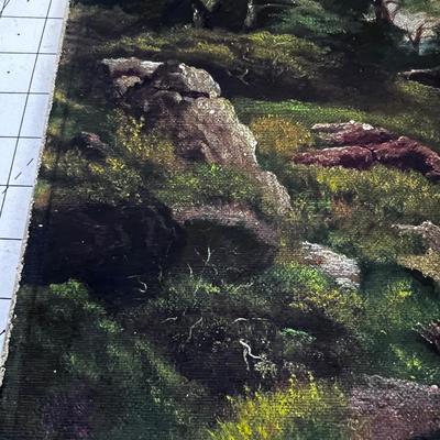 Landscape ANTIQUE Oil on Canvas