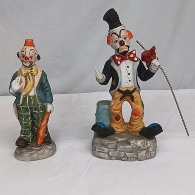 Pre-Owned Porcelain Clown Collecton