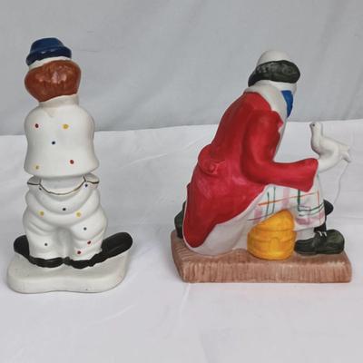Pre-Owned Porcelain Clown Collecton