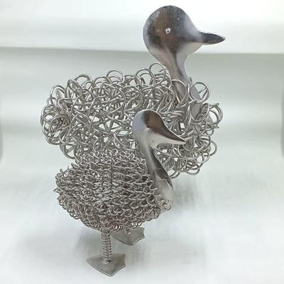 Lot of 2 Metal Art Ducks