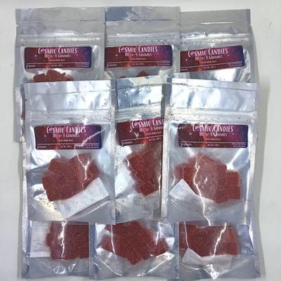 Lot of 9 Factory Sealed Cosmic Candies Melon Berry Blast Delta-8 Gummies
