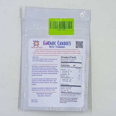 Lot of 9 Factory Sealed Cosmic Candies Melon Berry Blast Delta-8 Gummies