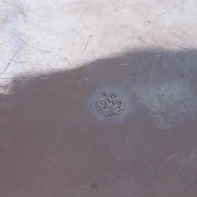 Vintage 925 Sterling Pierced Edge Tray, 7 1/2", 4 Ounces