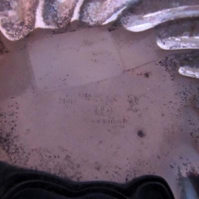 Old Sterling Silver Handled Dish and Silverplate Tray, Read Description