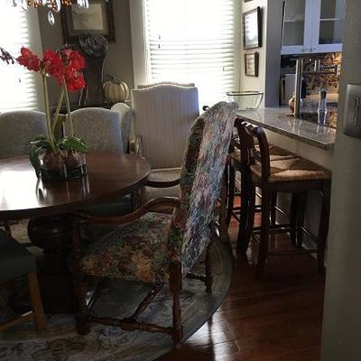 JOB 10.16 DR005 Bar Stool - Rattan & Wood 1 of 3 