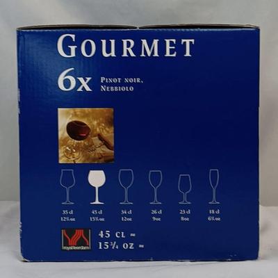 New Box of 6 Wine Glasses
