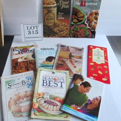 Soft Cover Smaller Cookbooks Including Pampered Chef