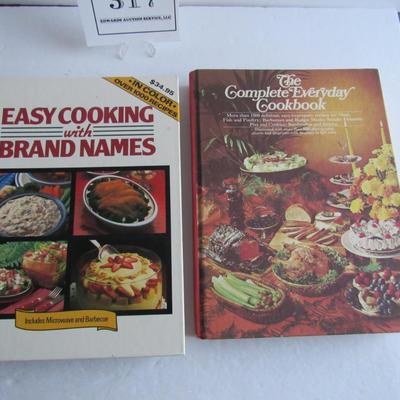 2 Older Hard Cover Large Cook Books