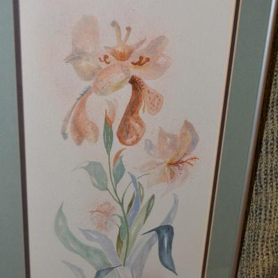 Stunning Framed & Matted Local Betty Baugher-Fridley Original Watercolor Signed