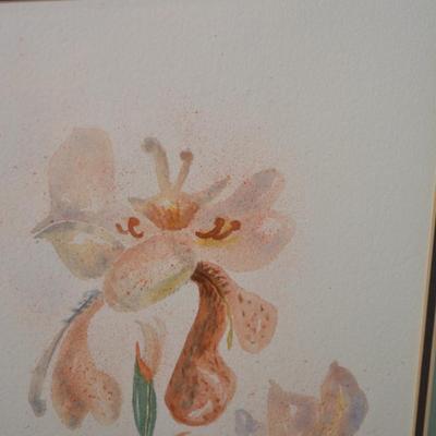 Stunning Framed & Matted Local Betty Baugher-Fridley Original Watercolor Signed
