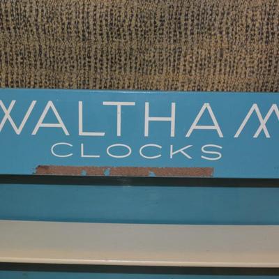 Vintage Waltham Clocks Counter Display 18.5"x16.5"x6.25"