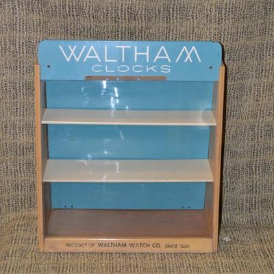Vintage Waltham Clocks Counter Display 18.5"x16.5"x6.25"