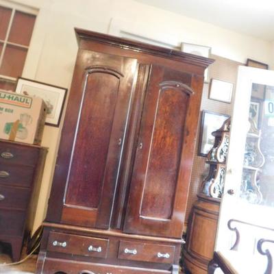 American Victorian Walnut Armoire