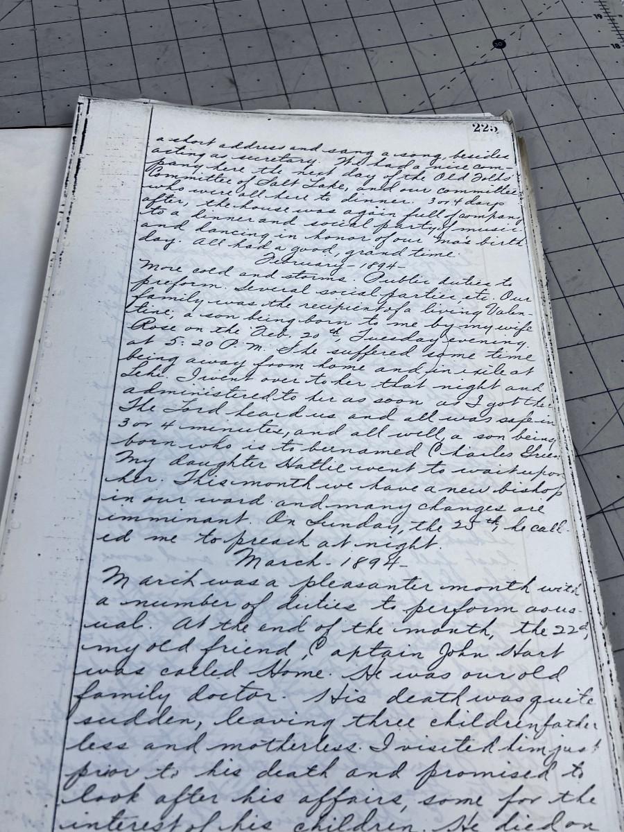 Diary Copy Biographic Sketches of William GRANT. Copies of an original Diary ...