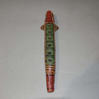 Clay Alligator Flute Nicaragua