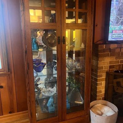 Vintage Mission Style Display Case