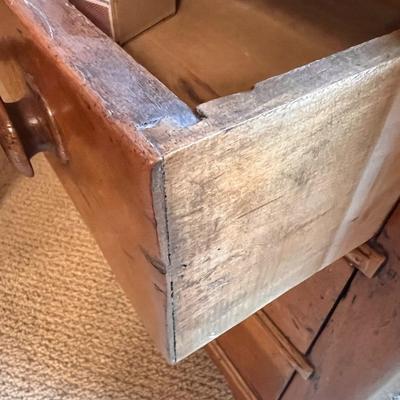 Antique Pine Childâ€™s Small Chest of Drawers