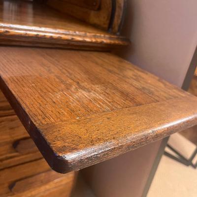 Rolltop Oak Desk, Circa 1890-1915