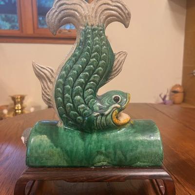 Qing Dynasty Ceramic Roof Tile