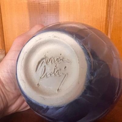 Vintage Louise Reding Crystalline Porcelain Vase