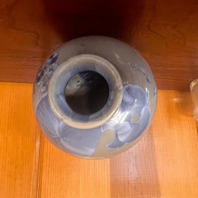 Vintage Louise Reding Crystalline Porcelain Vase