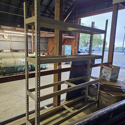 Metal shelves