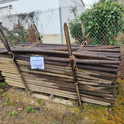 12 pallets Wood stakes