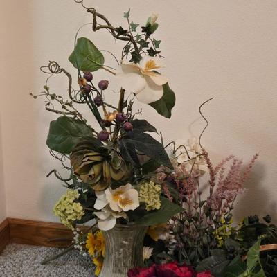 Large Lot of Faux Flowers