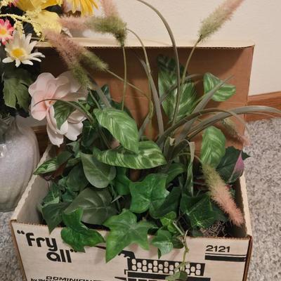 Large Lot of Faux Flowers