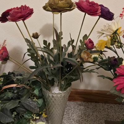 Large Lot of Faux Flowers