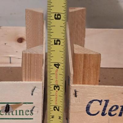 (2) Vintage Wood Clementine Box Crates