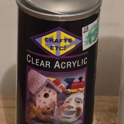 Spray Clear Acrylic & White Spray Paint