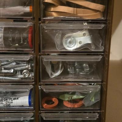Hardware, Nails, and Screws with Organizer
