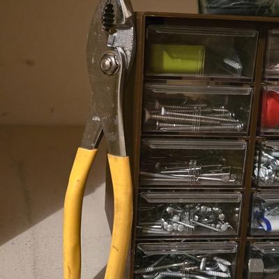 Hardware, Nails, and Screws with Organizer