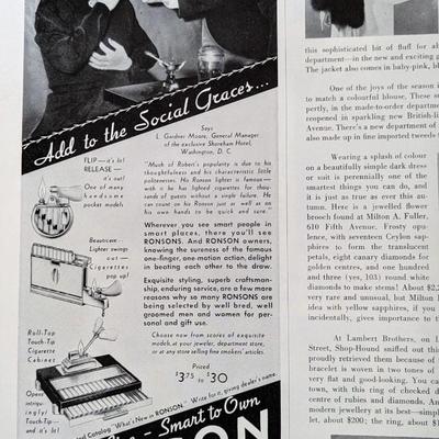 Original vintage copy of Vogue Magazine Oct 15 1937