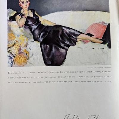 Original vintage copy of Vogue Magazine Oct 13, 1930 George LePape cover art