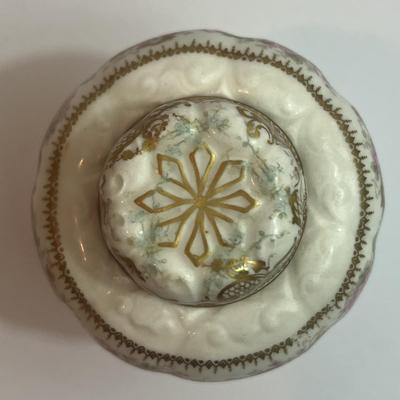 Vintage French Limoges Mini Ginger Jar w/Lid 4-1/4" Tall in Very Good Preowned Condition as Pictured.