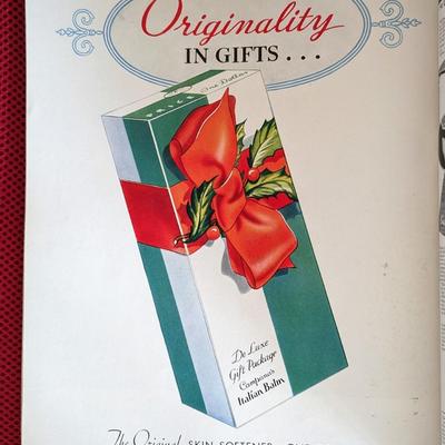 Original vintage copy of Vogue Magazine Dec 1, 1934 Cover art by Carl Oscar August Erickson