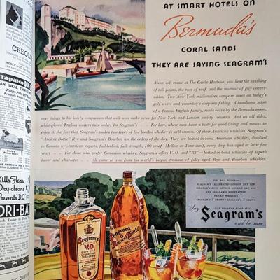 Original vintage copy of Vogue Magazine Dec 1, 1934 Cover art by Carl Oscar August Erickson