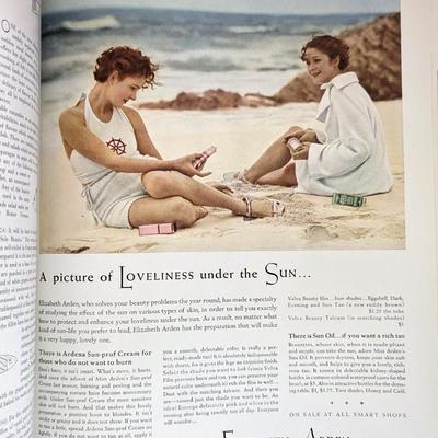 Original vintage copy of Vogue Magazine June 1, 1934 Cover art by Georges Lepape