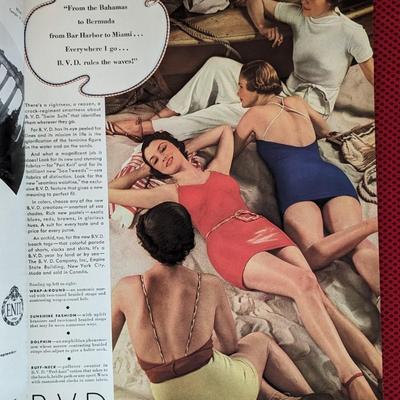 Original vintage copy of Vogue Magazine June 1, 1934 Cover art by Georges Lepape