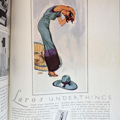 Original vintage copy of Vogue Magazine March 15, 1931 Cover art by Georges Lepape