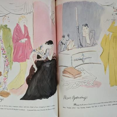 Original vintage copy of Vogue Magazine March 1, 1935 Cover art by Pierre Mourgue
