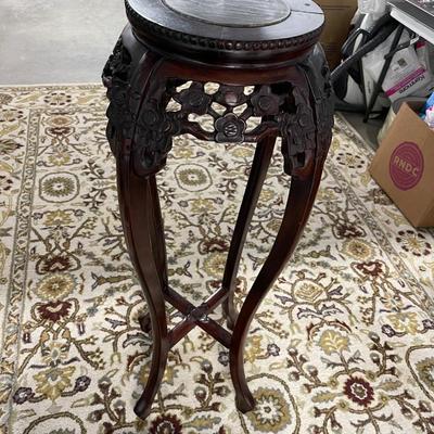 Beautifully hand carved plant stand